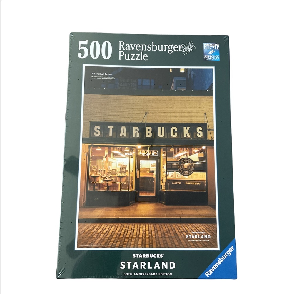 Starbucks 50th Anniversary Edition 500 Piece Ravensburger Puzzle Unopened Box